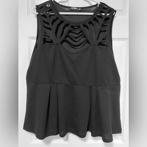 Shein Sleeveless Top with Cut Outs